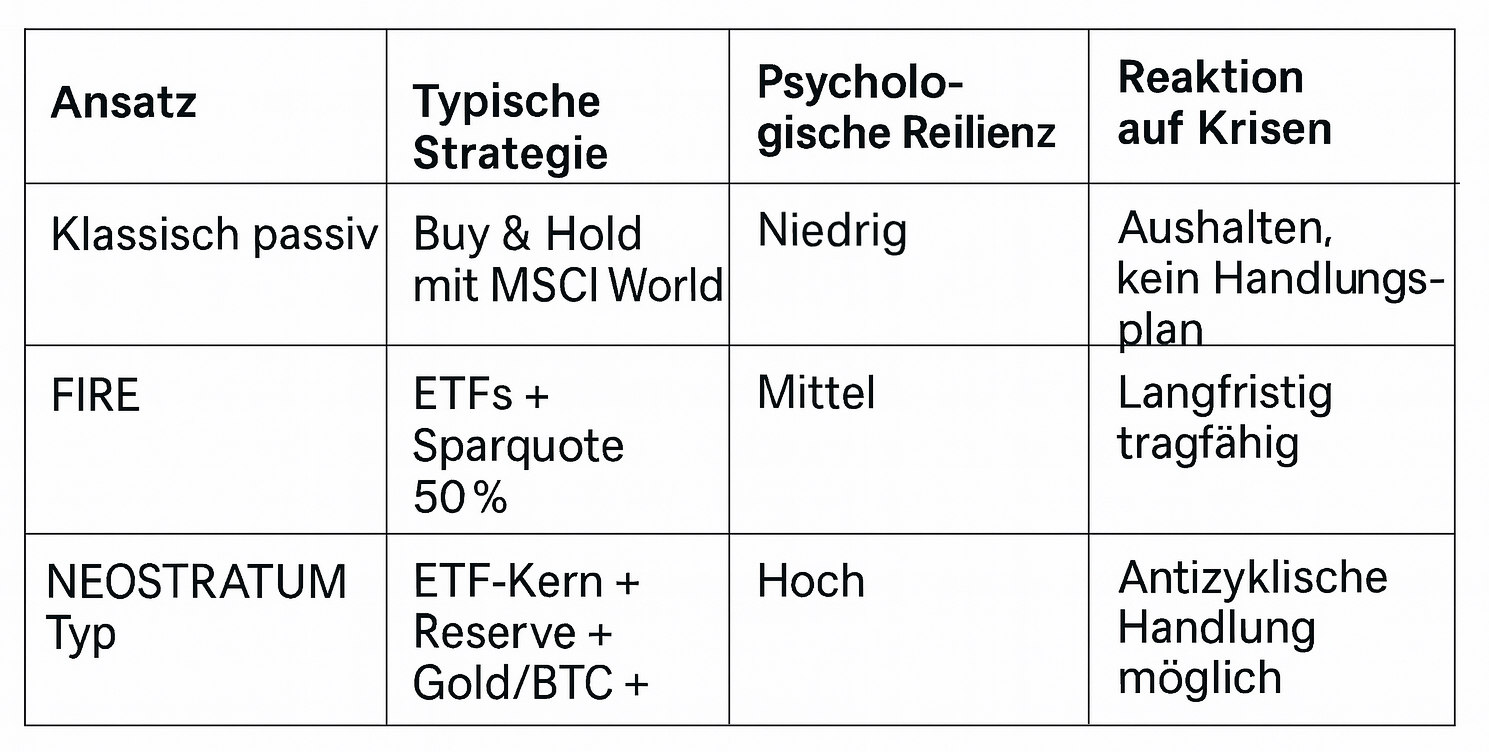 Drei Anlegertypen — wie Stefan und Kevin sich von einem regelbasierten NEOSTRATUM-Ansatz unterscheiden